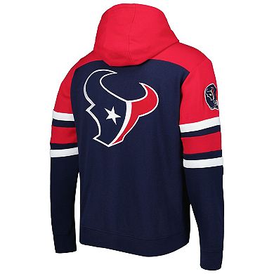 Men's Starter Navy Houston Texans Extreme Full-Zip Hoodie Jacket