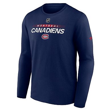 Men's Fanatics Branded Navy Montreal Canadiens Authentic Pro Core ...