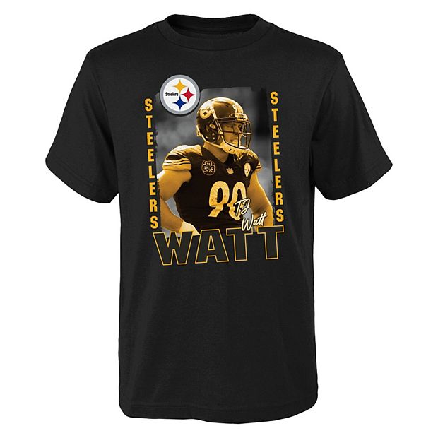 Youth T.J. Watt Black Pittsburgh Steelers Player Jersey 