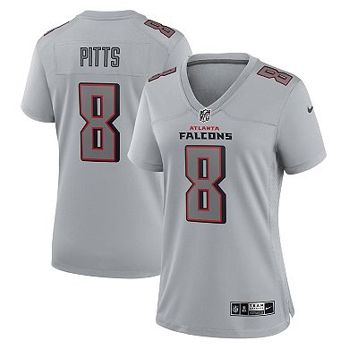 Women's Nike Kyle Pitts Gray Atlanta Falcons Atmosphere Fashion Game Jersey