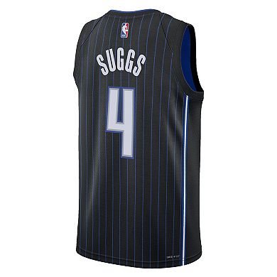 Youth Nike Jalen Suggs Black Orlando Magic 2021/22 Swingman Jersey - Icon Edition