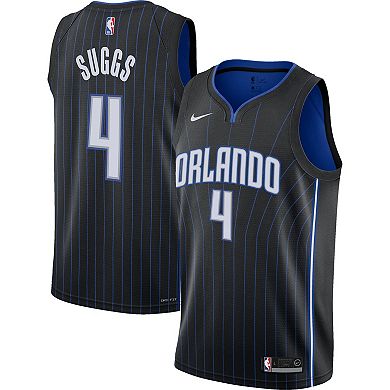 Youth Nike Jalen Suggs Black Orlando Magic 2021/22 Swingman Jersey - Icon Edition