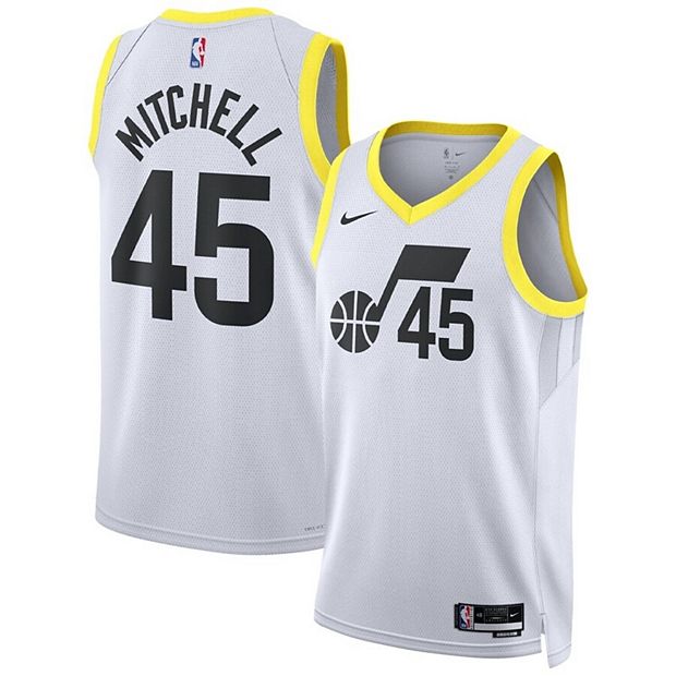 Unisex Nike Donovan Mitchell Gold Utah Jazz Swingman Jersey - Icon Edition Size: Medium