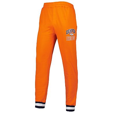 Men's Starter Orange Denver Broncos Blitz Fleece Jogger Pants
