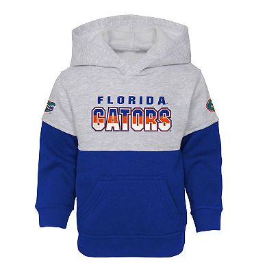 Toddler Heather Gray/Royal Florida Gators Playmaker Pullover Hoodie & Pants Set