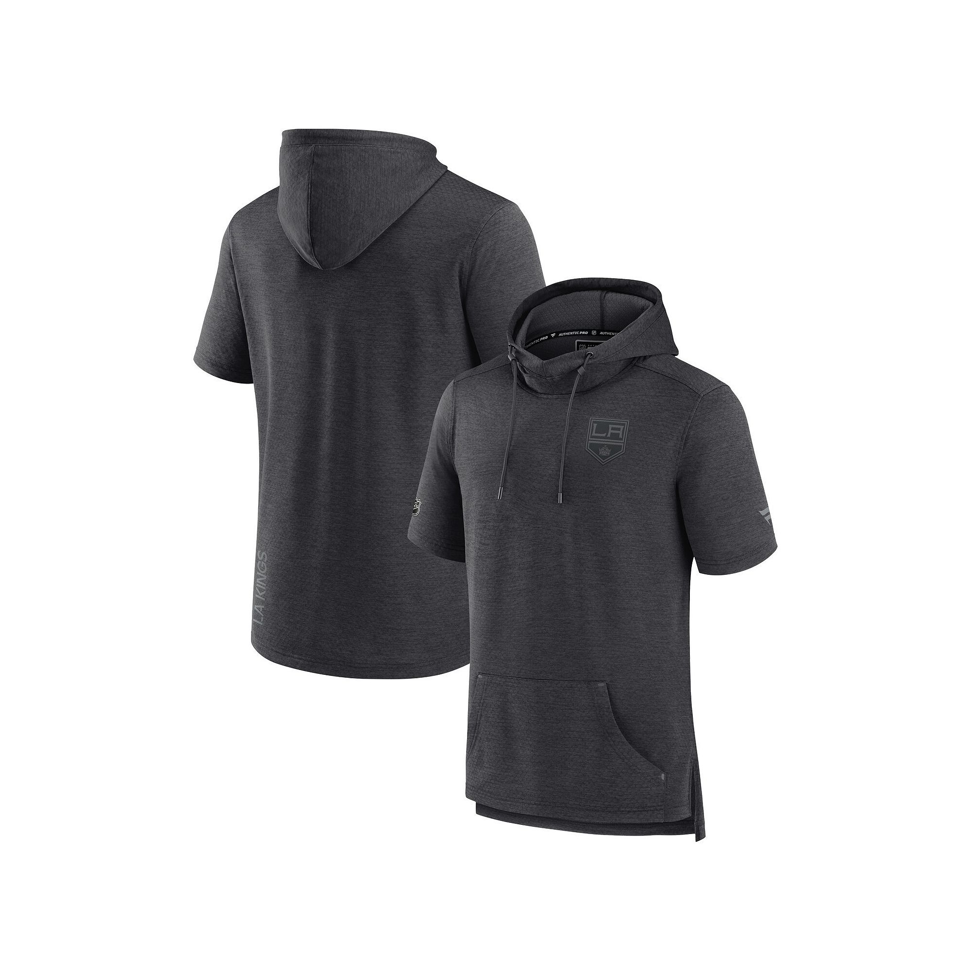 Mens Fanatics Branded Heather Charcoal Los Angeles Kings Authentic Pro Roa