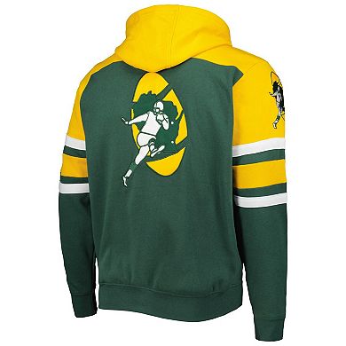 Men's Starter Green Green Bay Packers Extreme Vintage Logos Full-Zip Jacket