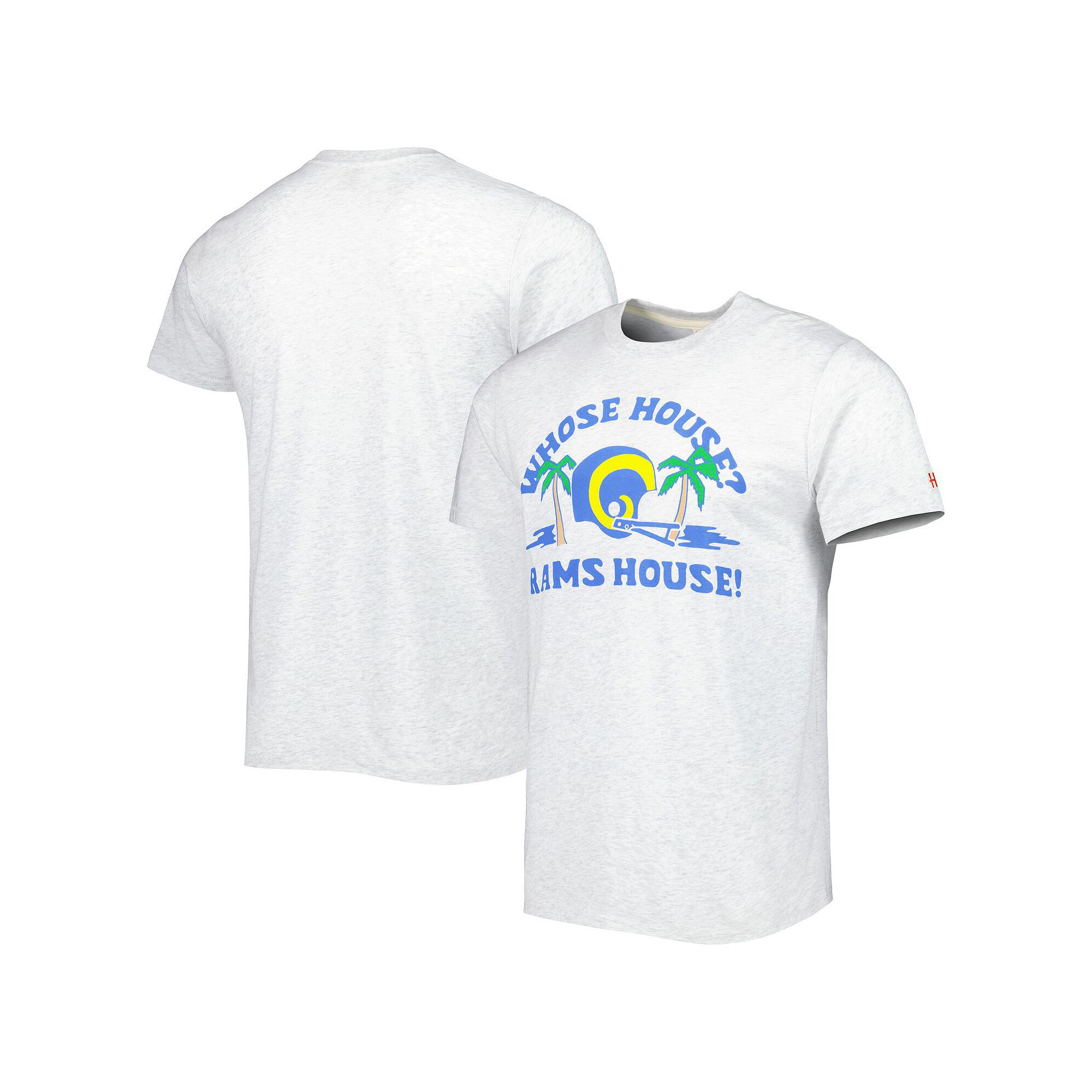 Mens Homage White Los Angeles Rams Hyper Local Tri-Blend T-Shirt, Size: Me