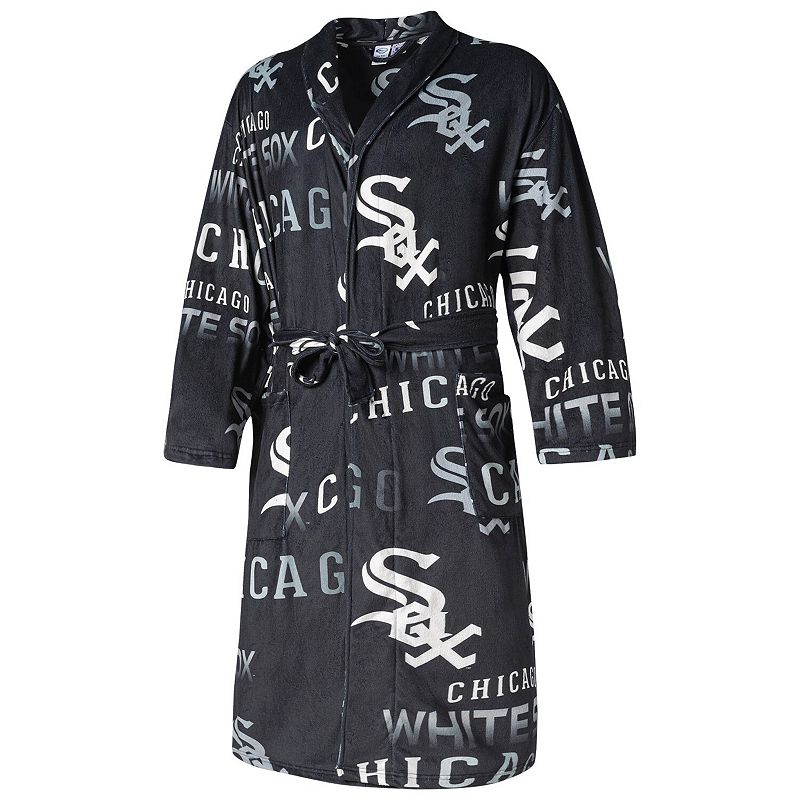 Mens Concepts Sport Black Chicago White Sox Windfall Microfleece Allover R