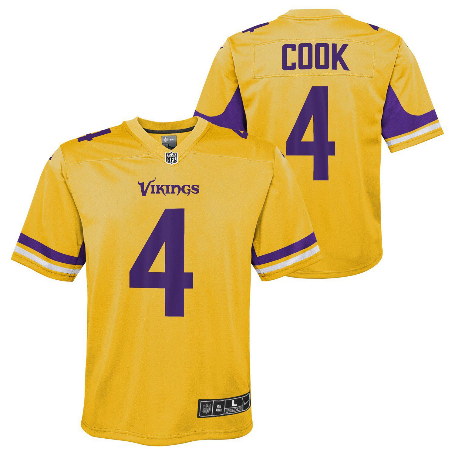 Toddler Nike Dalvin Cook Purple Minnesota Vikings Game Jersey Size:3T