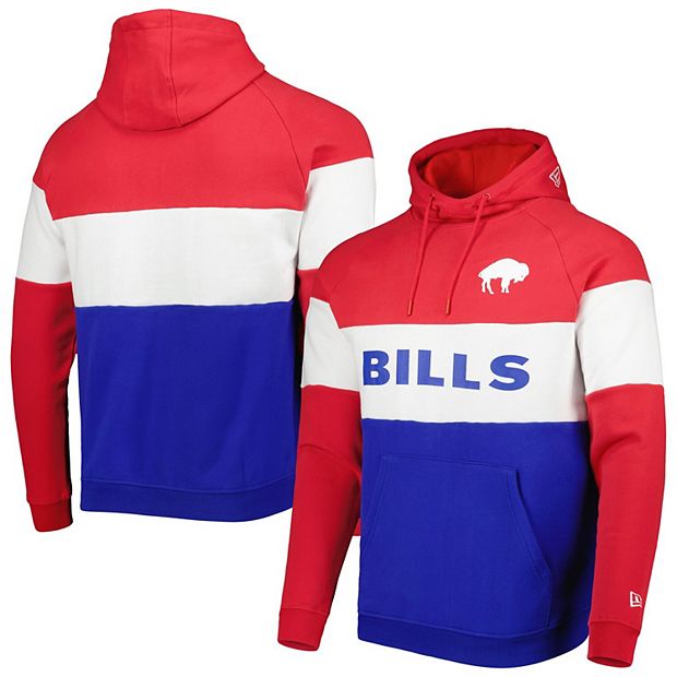 Youth Royal Buffalo Bills Retro Color Block Pullover Hoodie