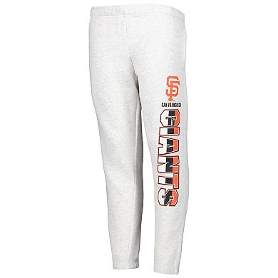 Youth Ash San Francisco Giants Game Time Fleece Pants