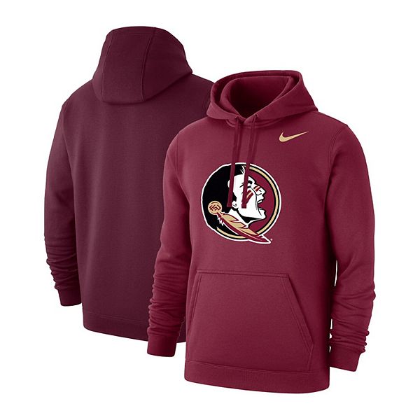 Men's Nike Garnet Florida State Seminoles Primary Logo Club Fleece ...