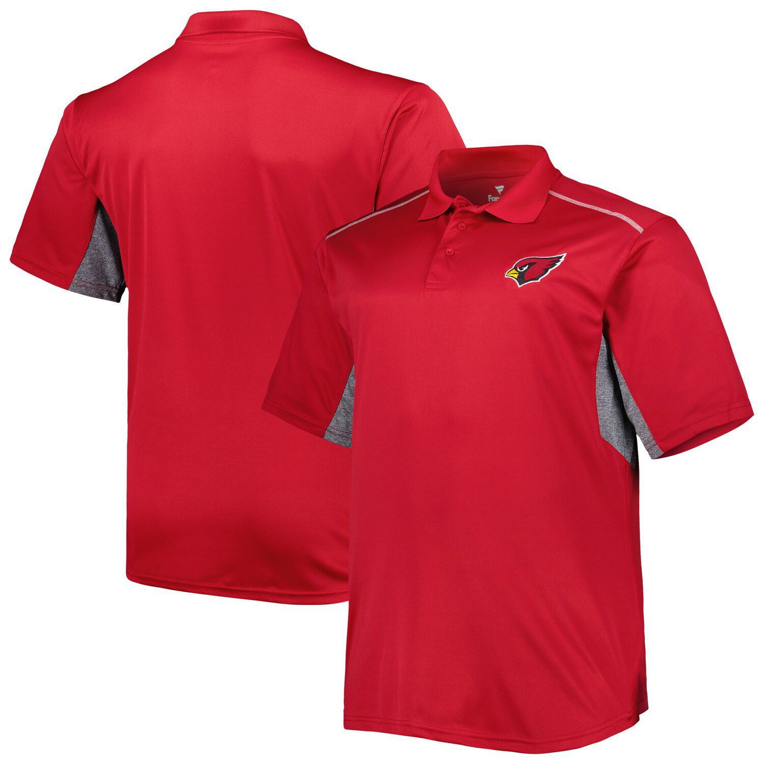 Men's Colosseum Heathered Charcoal Louisville Cardinals Smithers Polo