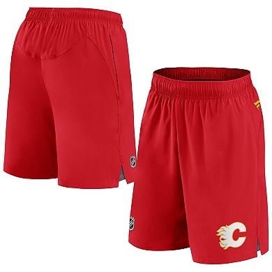 Men's Fanatics Red Calgary Flames Authentic Pro Rink Shorts