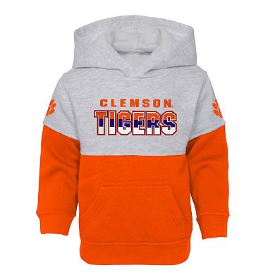 Toddler Heather Gray/Orange Clemson Tigers Playmaker Pullover Hoodie & Pants Set