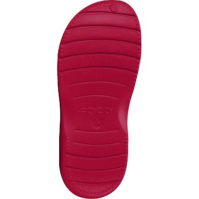 Men's FOCO Alabama Crimson Tide Big Logo Sherpa-Lined Clog Slippers