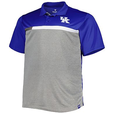 Men's Royal/Gray Kentucky Wildcats Big & Tall Polo