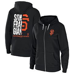 San Francisco Giants Starter Women's Baseline Raglan Pullover Sweatshirt -  Black/Orange