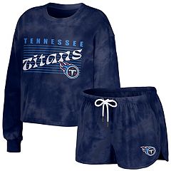 Women's Tennessee Titans Navy Leggings & Midi Bra Set