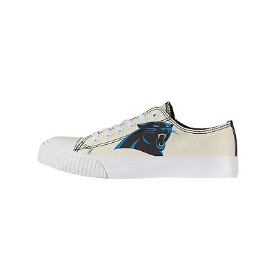 Women s FOCO Cream Carolina Panthers Low Top Canvas Shoes