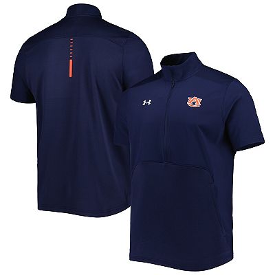 Men's Under Armour Navy Auburn Tigers Motivate Half-Zip Jacket
