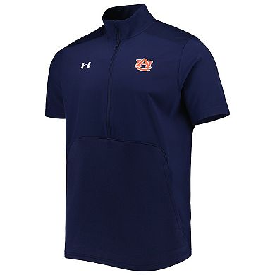 Men's Under Armour Navy Auburn Tigers Motivate 2.0 Half-Zip Jacket