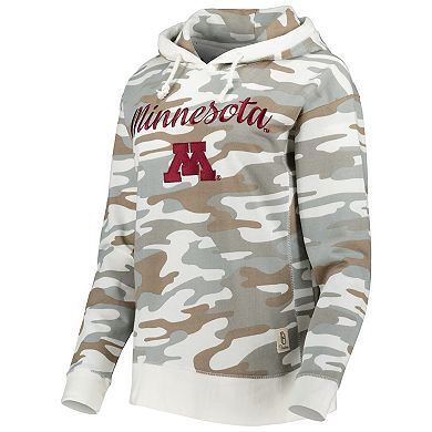 Women's Pressbox Camo Minnesota Golden Gophers San Pablo Pullover Hoodie