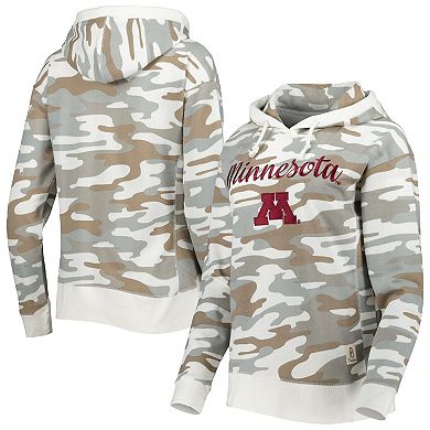 Women's Pressbox Camo Minnesota Golden Gophers San Pablo Pullover Hoodie