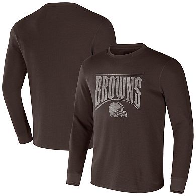 Men's NFL x Darius Rucker Collection by Fanatics Brown Cleveland Browns Long Sleeve Thermal T-Shirt