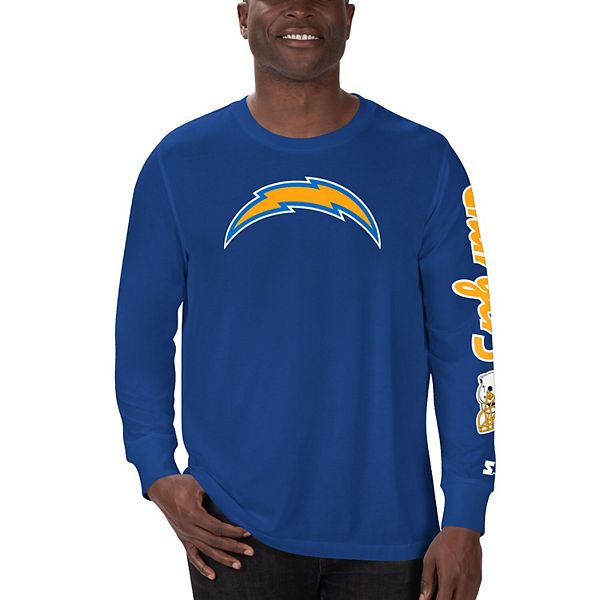 Men's Starter Royal Los Angeles Chargers Halftime Long Sleeve T-Shirt Size: Large