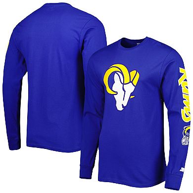 Men's Starter Royal Los Angeles Rams Halftime Long Sleeve T-Shirt