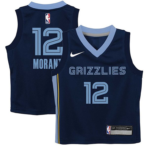 Youth Nike Ja Morant Navy Memphis Grizzlies 2021/22 Diamond Swingman Jersey  - Icon Edition
