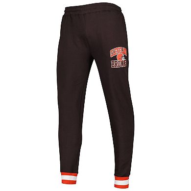 Men's Starter Brown Cleveland Browns Blitz Fleece Jogger Pants