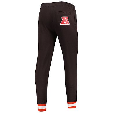 Men's Starter Brown Cleveland Browns Blitz Fleece Jogger Pants