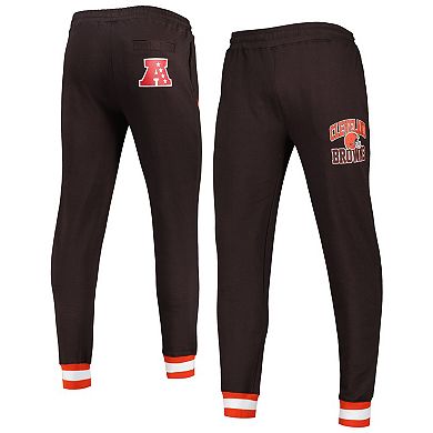 Men's Starter Brown Cleveland Browns Blitz Fleece Jogger Pants