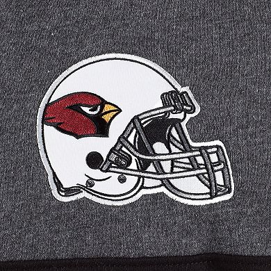 Men's Starter Heather Charcoal/Cardinal Arizona Cardinals Extreme Pullover Hoodie