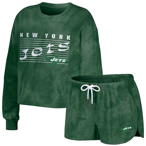 Women's Long-Sleeve Cropped New York Jets Graphic Tee