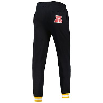 Men's Starter Black Pittsburgh Steelers Blitz Fleece Jogger Pants