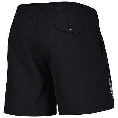 Men's Mitchell & Ness Black Las Vegas Raiders Team Essentials Nylon Shorts