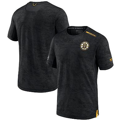 Men's Fanatics Branded Black Boston Bruins Authentic Pro Rink Premium Camo T-Shirt