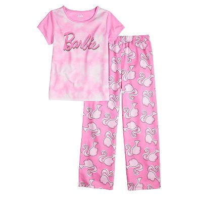 Girls 6-12 Barbie Top & Pants Pajama Set