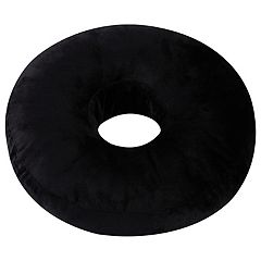 Cheer Collection Round Donut Pillow - Super Soft Microplush Doughnut Pillow  and Comfy Seat Cushion for Kids