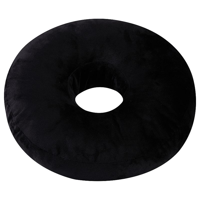 Cheer Collection Round Donut Pillow - White