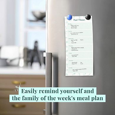 Rileys & Co 52-page Meal Planner Note Pad With Tear-off Grocery List, Weekly Menu Planning Notebook
