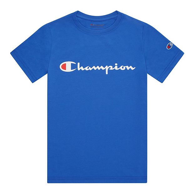 Boys 8 20 Champion Script Tee Size Medium