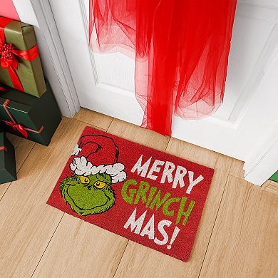 Grinch Merry Grinchmas 2-pack 20'' x 34'' Coir Doormat