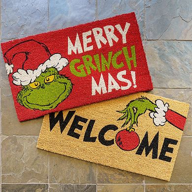 Grinch Merry Grinchmas 2-pack 20'' x 34'' Coir Doormat