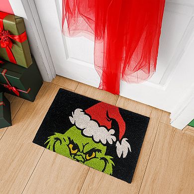 Grinch Santa Ho Ho Ho 2-pack 20'' x 34'' Coir Doormat