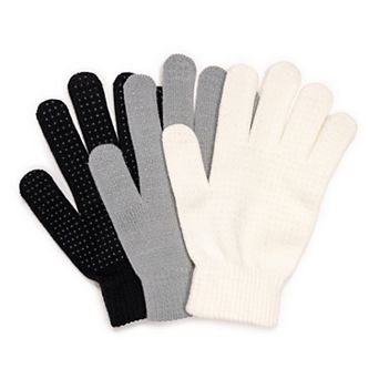 Women's MUK LUKS 3 Pair Pack of Gloves